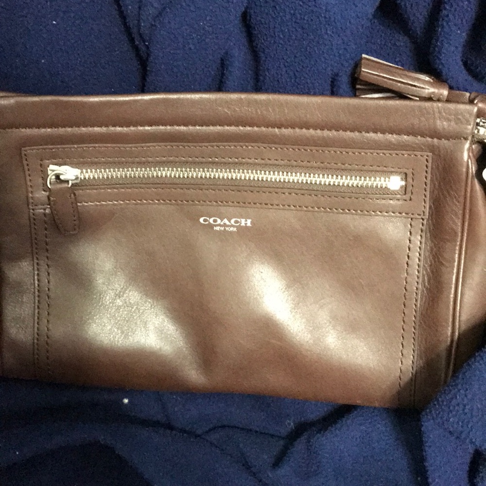 New with Tags Coach Large Leather Clutch